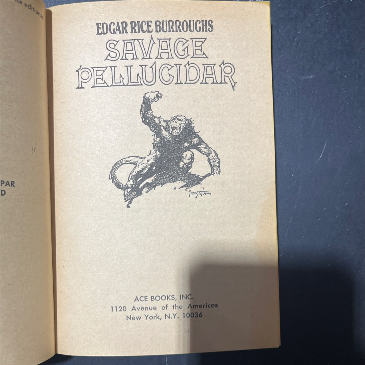 savage pellucidar book, by edgar rice burroughs, 1963 Paperback image 2