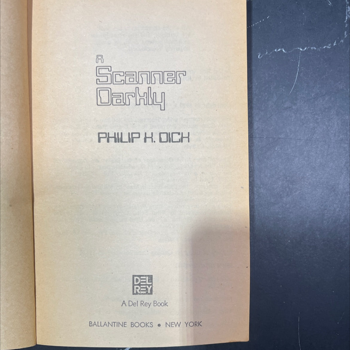 scanner darkly book, by philip k. dick, 1977 Paperback image 2
