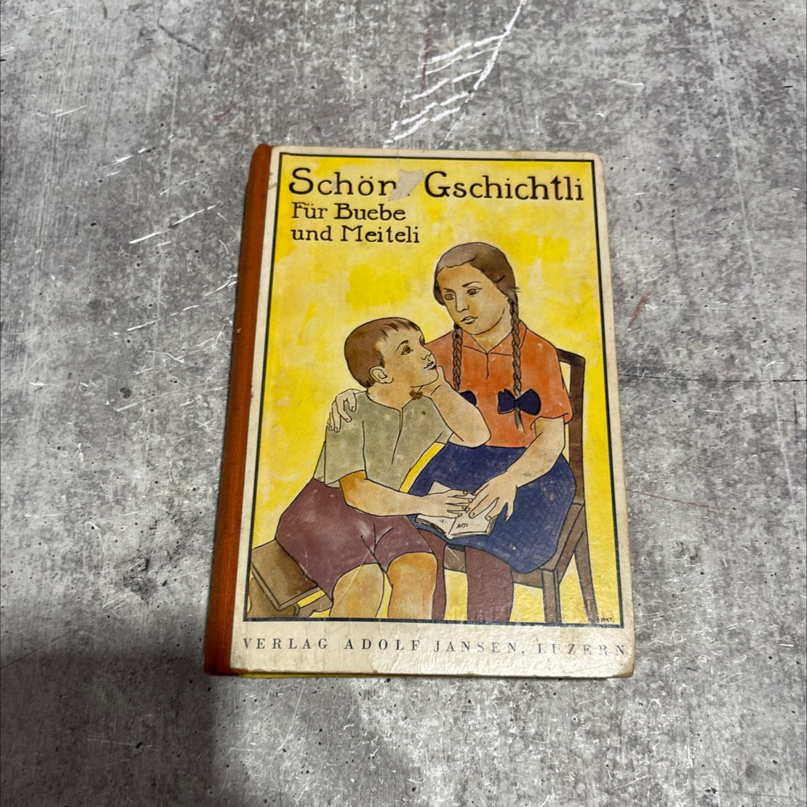 schöni gschichtli für buebe und meiteli book, by maria herzig-billeter, 1935 Hardcover image 1