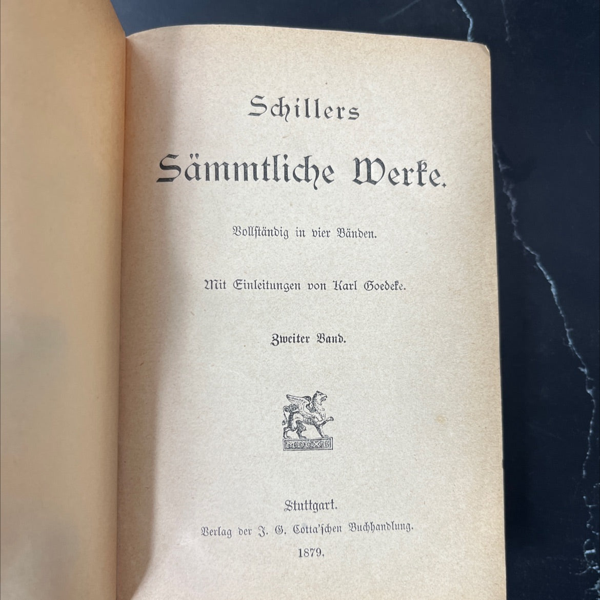 Schiller’s Complete Works  - schillers complete works book, by Friedrich Schiller, 1879 Hardcover, Rare, Antique image 2