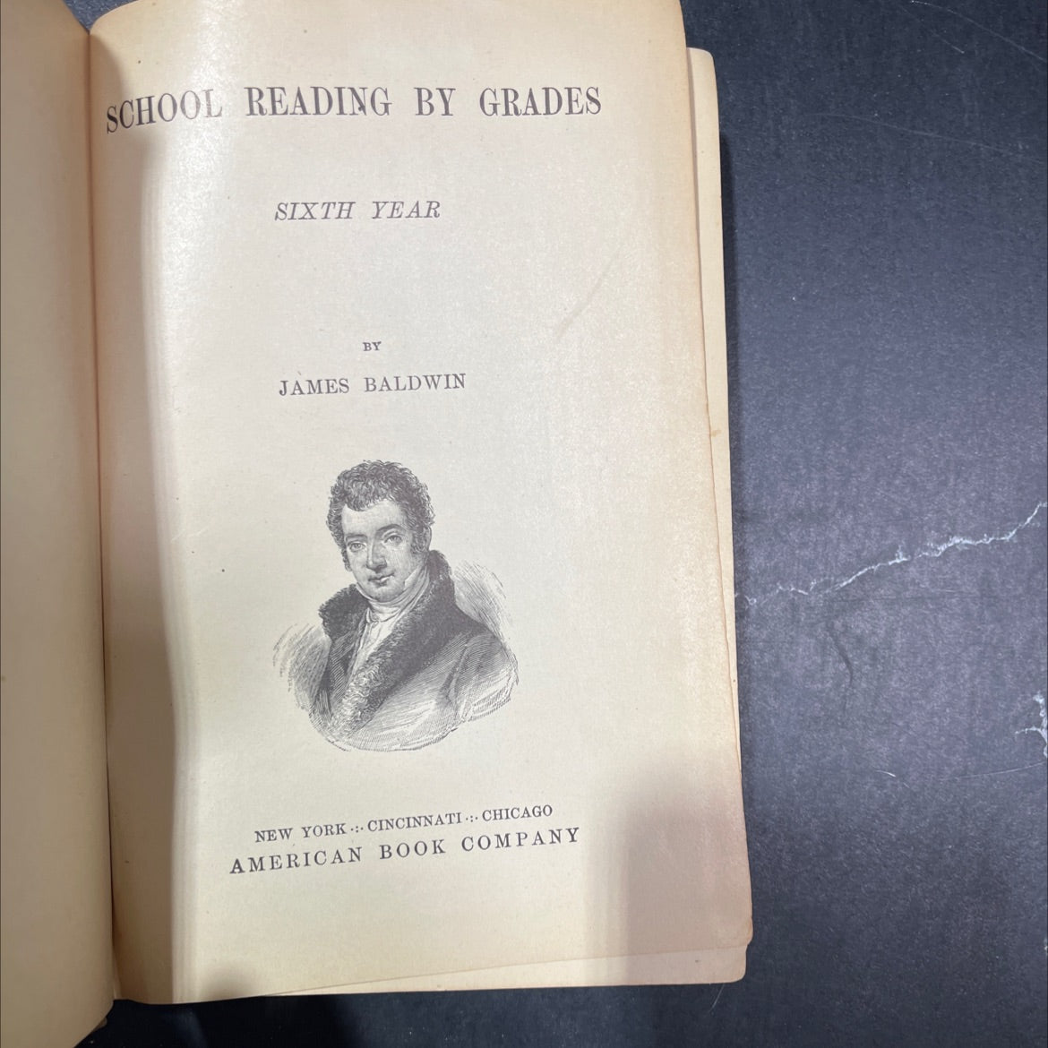 school reading by grades sixth year book, by james baldwin, 1897 Hardcover image 2