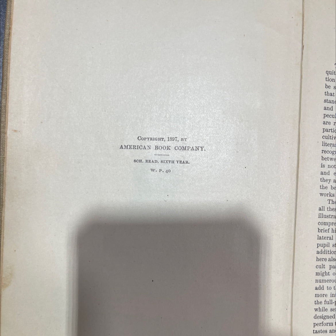 school reading by grades sixth year book, by james baldwin, 1897 Hardcover image 3