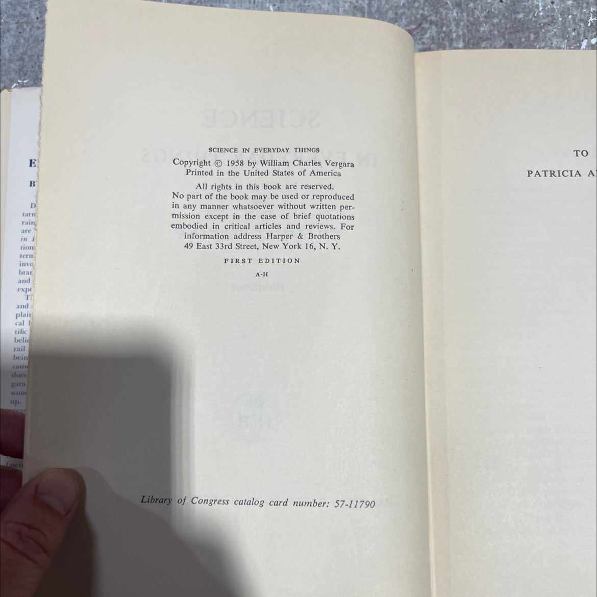 science in everyday things book, by william c. vergara, 1958 Hardcover image 3