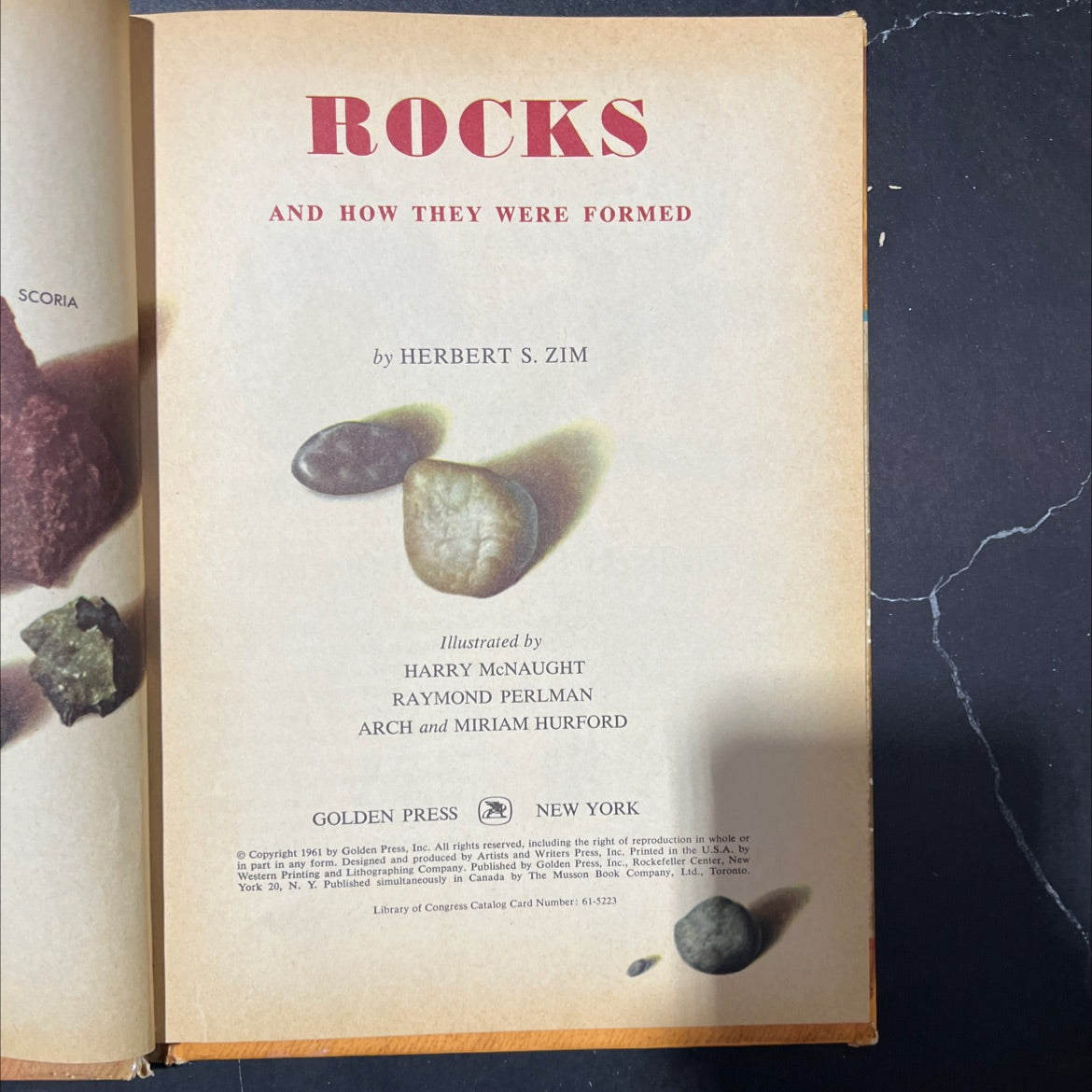 scoria rocks and how they were formed book, by herbert s. zim, 1961 Hardcover image 2