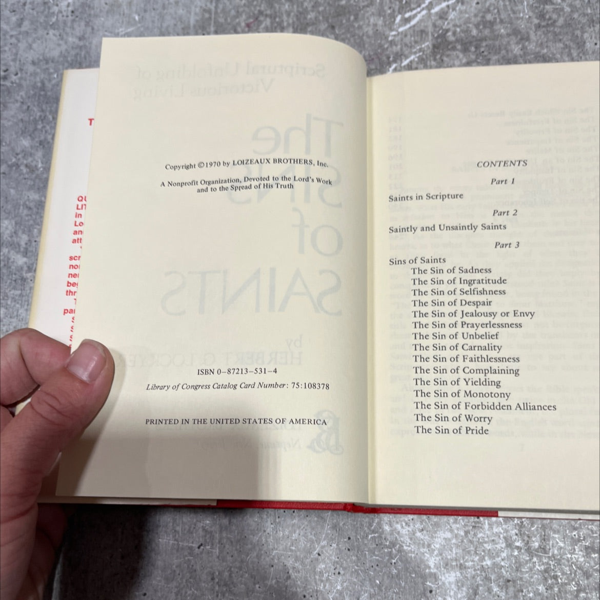 scriptural unfolding of victorious living the sins of saints book, by herbert g. lockyer, 1970 Hardcover image 3