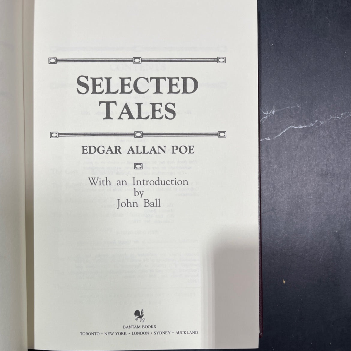 selected tales book, by edgar allan poe, 1985 Leather image 2