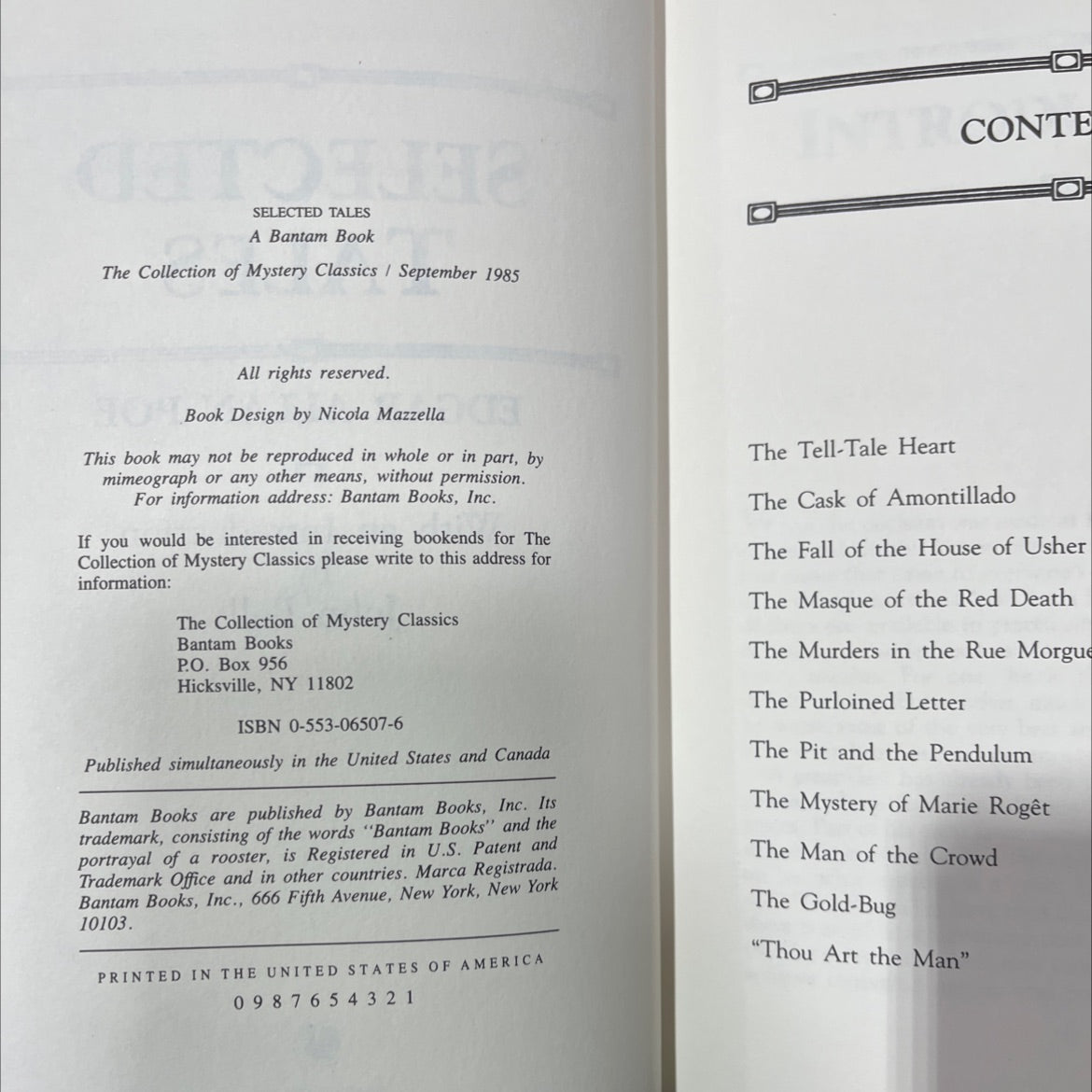 selected tales book, by edgar allan poe, 1985 Leather image 3