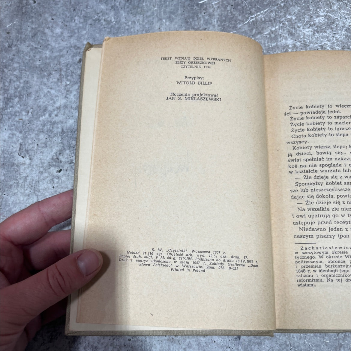 selected works of eliza orzeszkowa book, by eliza orzeszkowa, 1957 Hardcover image 3