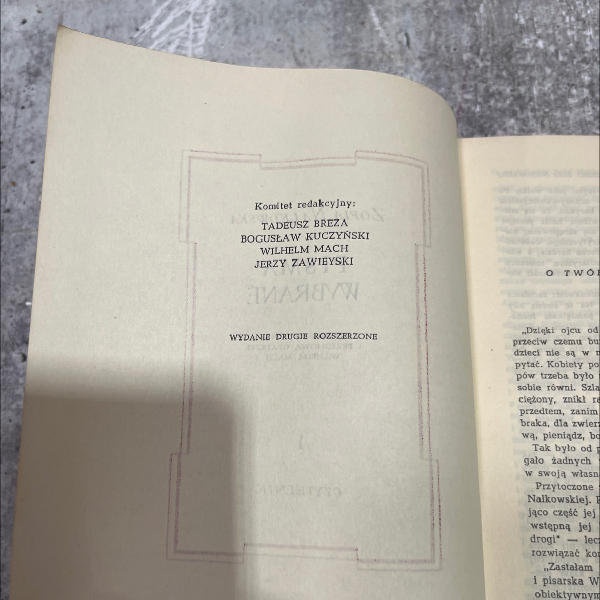 selected writings of zofia nałkowska book, by zofia nałkowska, 1970 Hardcover image 3