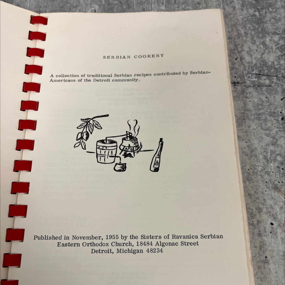 serbian cookery book, by Sisters of Ravanica Serbian Eastern Orthodox Church, 1955 Paperback image 2