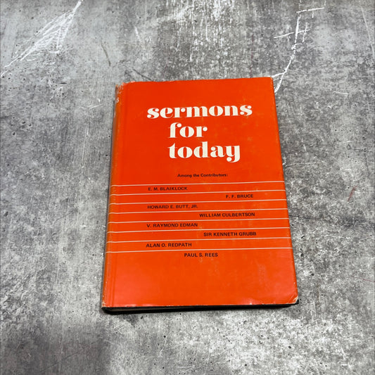 sermons for today i - ministers 2 - laymen book, by a. h. chapple, 1968 Hardcover image 1