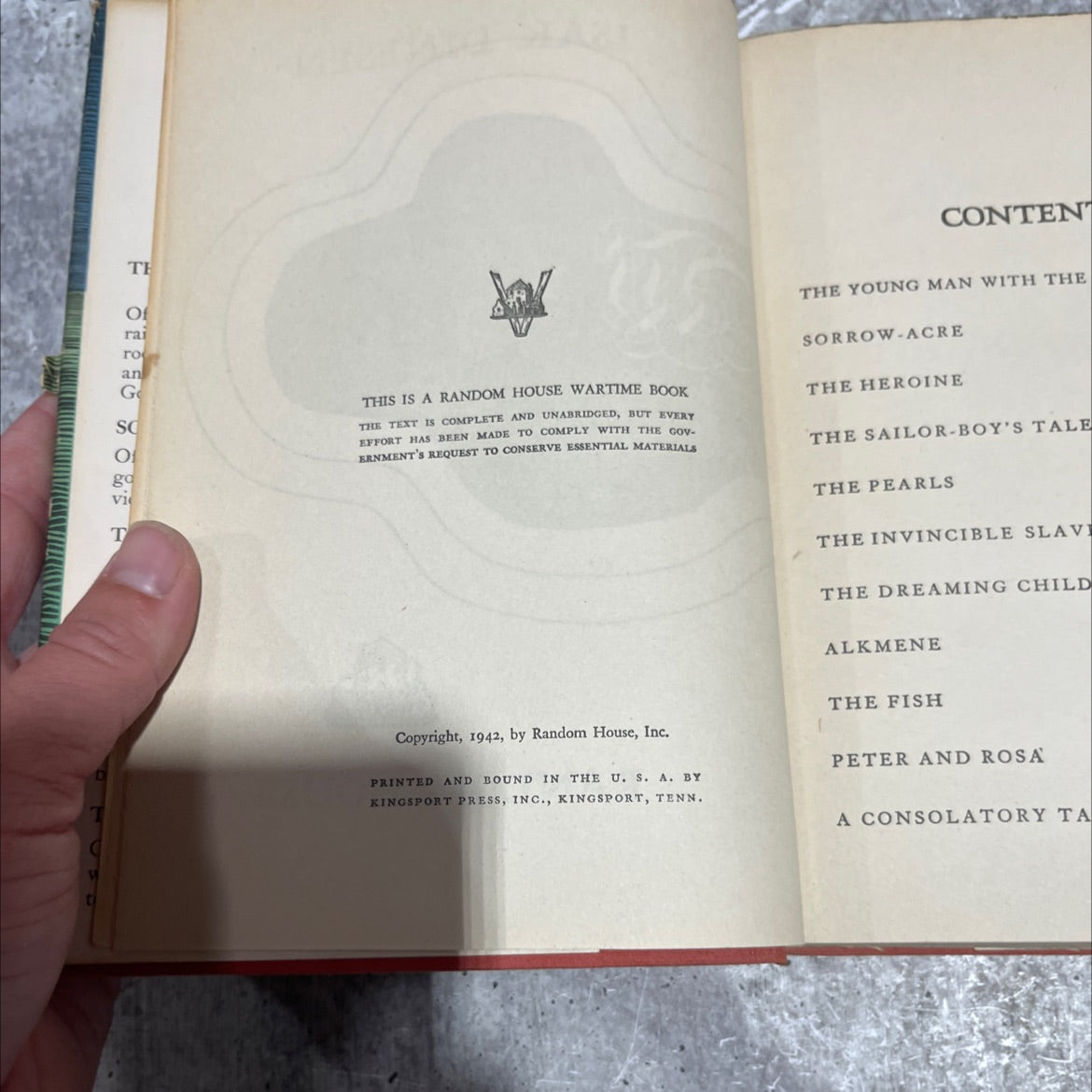 seven gothic tales out of africa book, by isak dinesen, 1942 Hardcover image 3