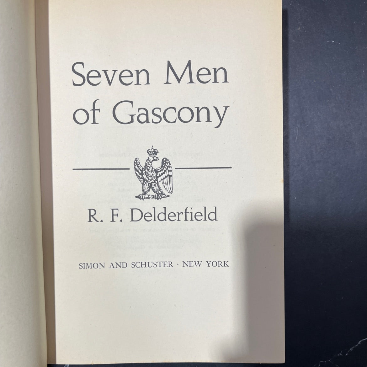 seven men of gascony book, by r. f. delderfield, 1973 Hardcover image 2