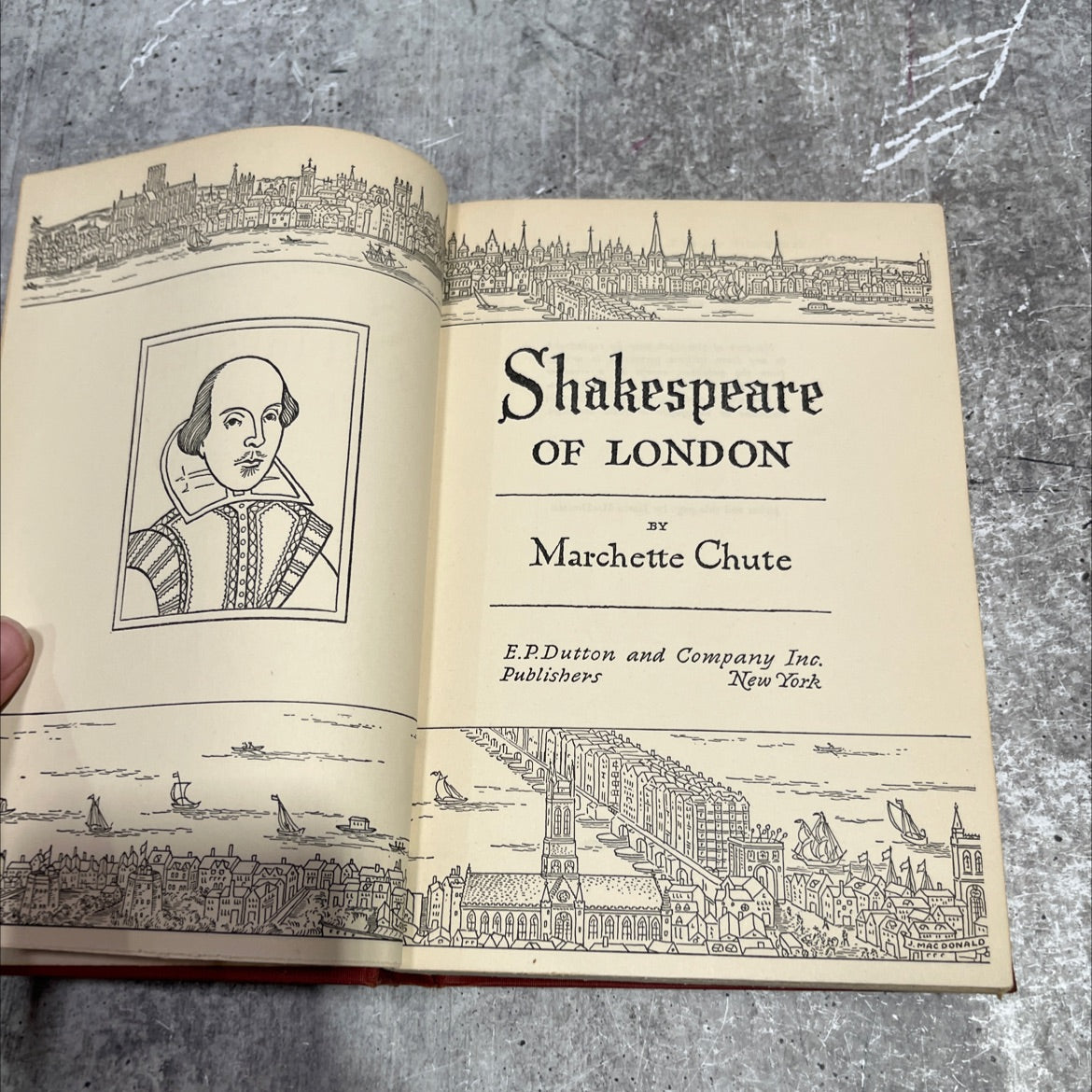 shakespeare of london book, by marchette chute, 1949 Hardcover image 2