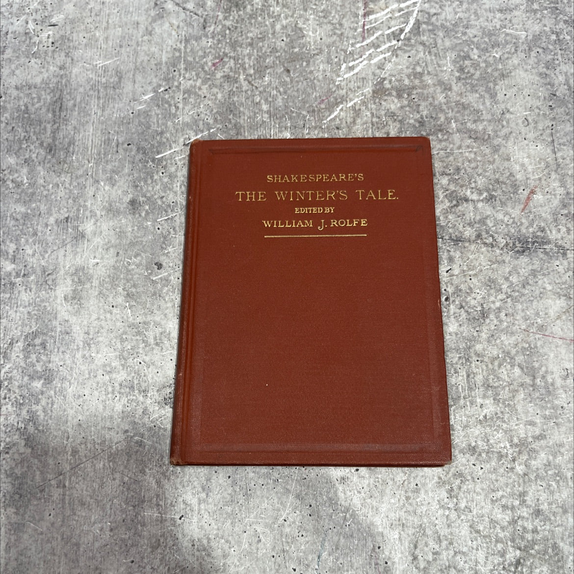 shakespeare's comedy of the winter's tale book, by william j. rolfe, 1907 Hardcover image 1