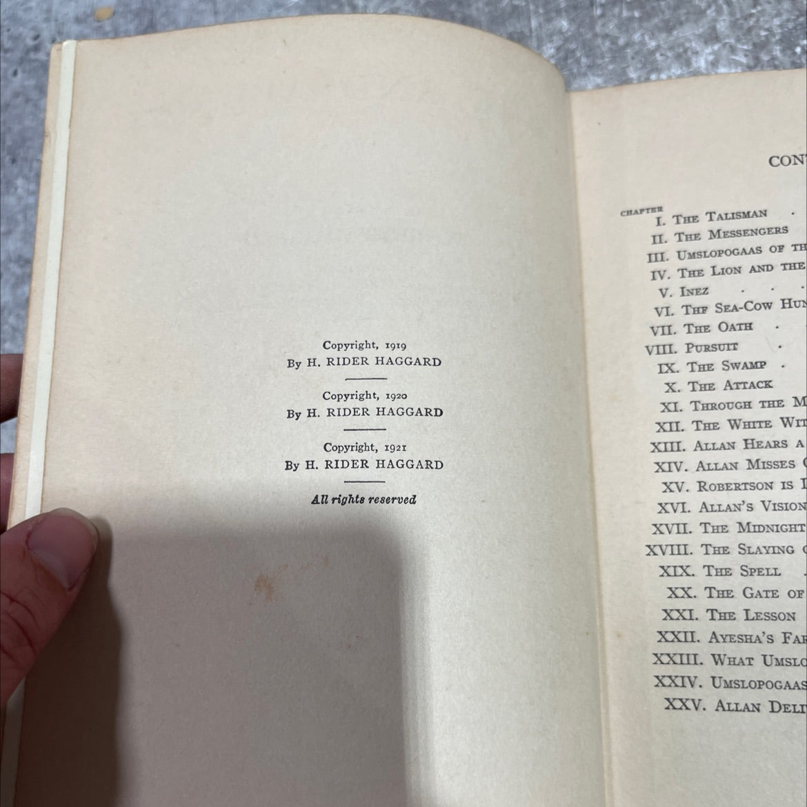 she and allan book, by h. rider haggard, 1921 Hardcover image 3
