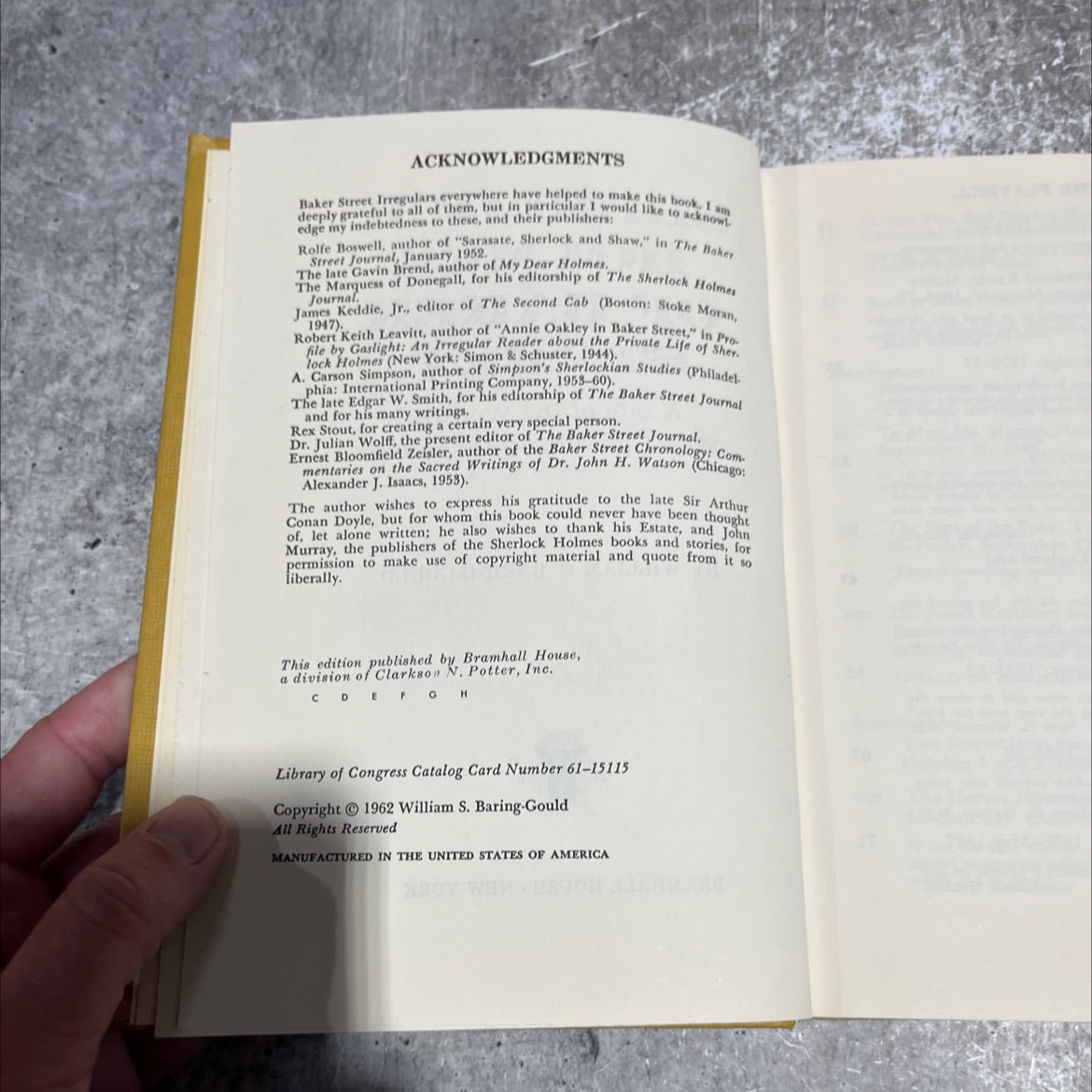 sherlock holmes of baker street a life of the world's first consulting detective book, by william s. baring-gould, 1962 image 3