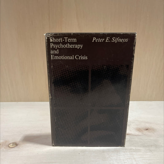 short-term psychotherapy and emotional crisis book, by peter e. sifneos, 1972 Hardcover image 1