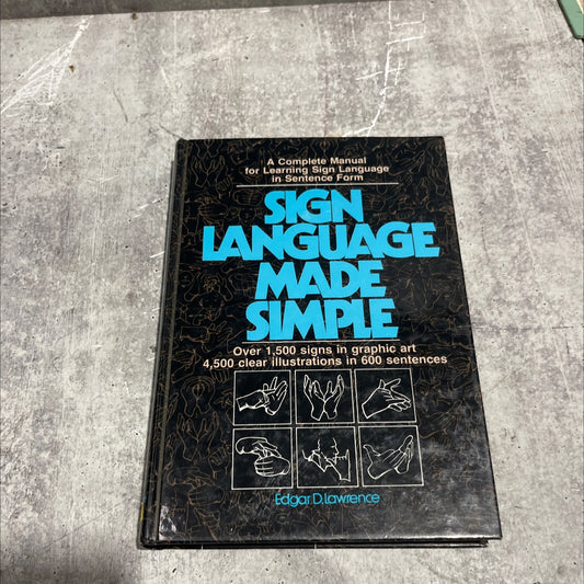 sign language made simple book, by edgar d. lawrence, 1990 Hardcover image 1