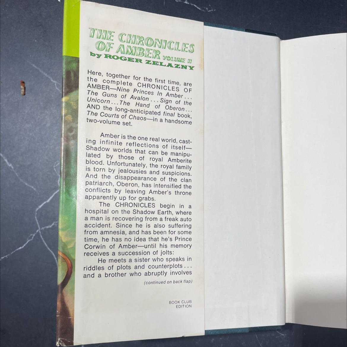 sign of the unicorn book, by roger zelazny, 1976 Hardcover image 4