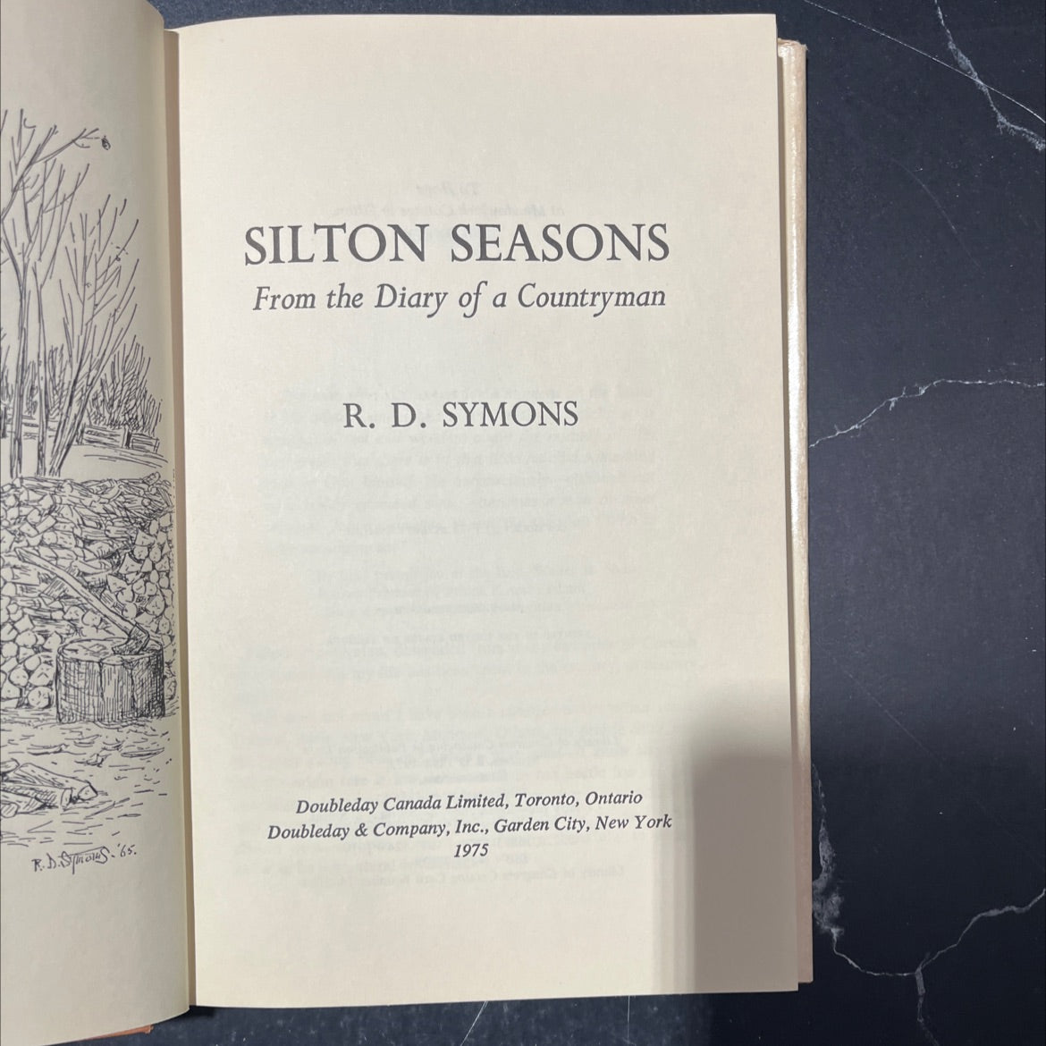 silton seasons from the diary of a countryman book, by R.D. Symons, 1975 Hardcover image 2