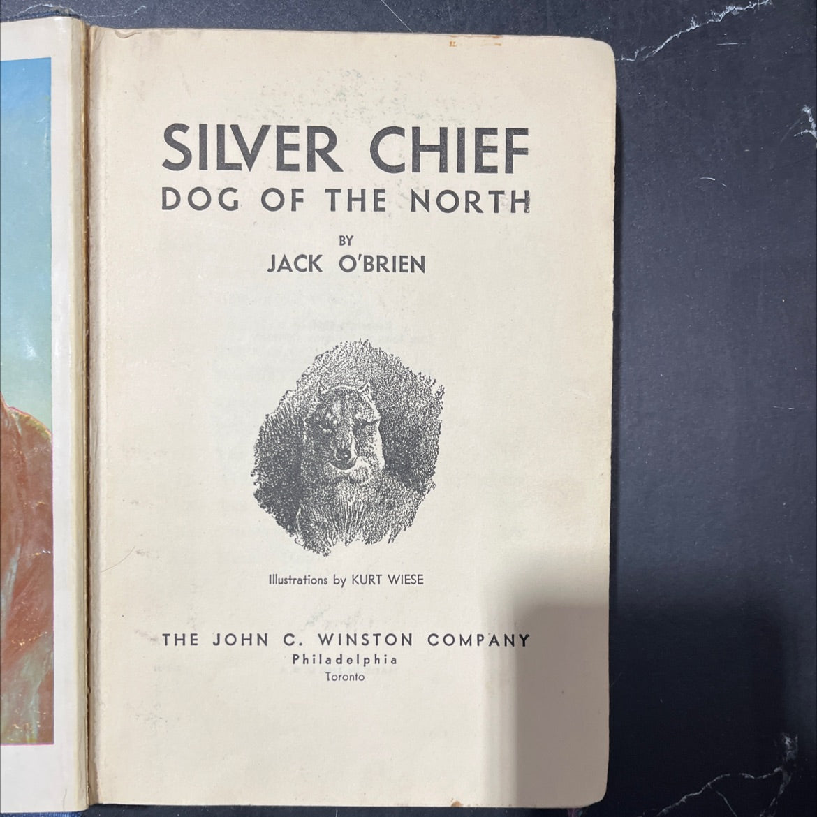 silver chief dog of the north book, by jack o'brien, 1933 Hardcover image 2