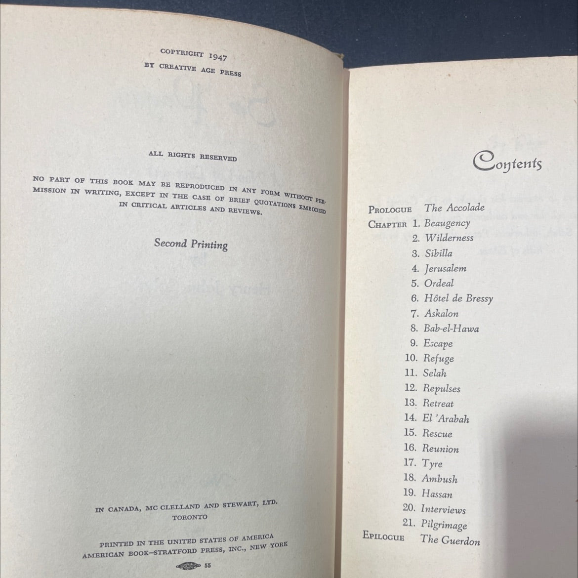 sir pagan a novel of love and arms book, by henry john colyton, 1947 Hardcover image 3