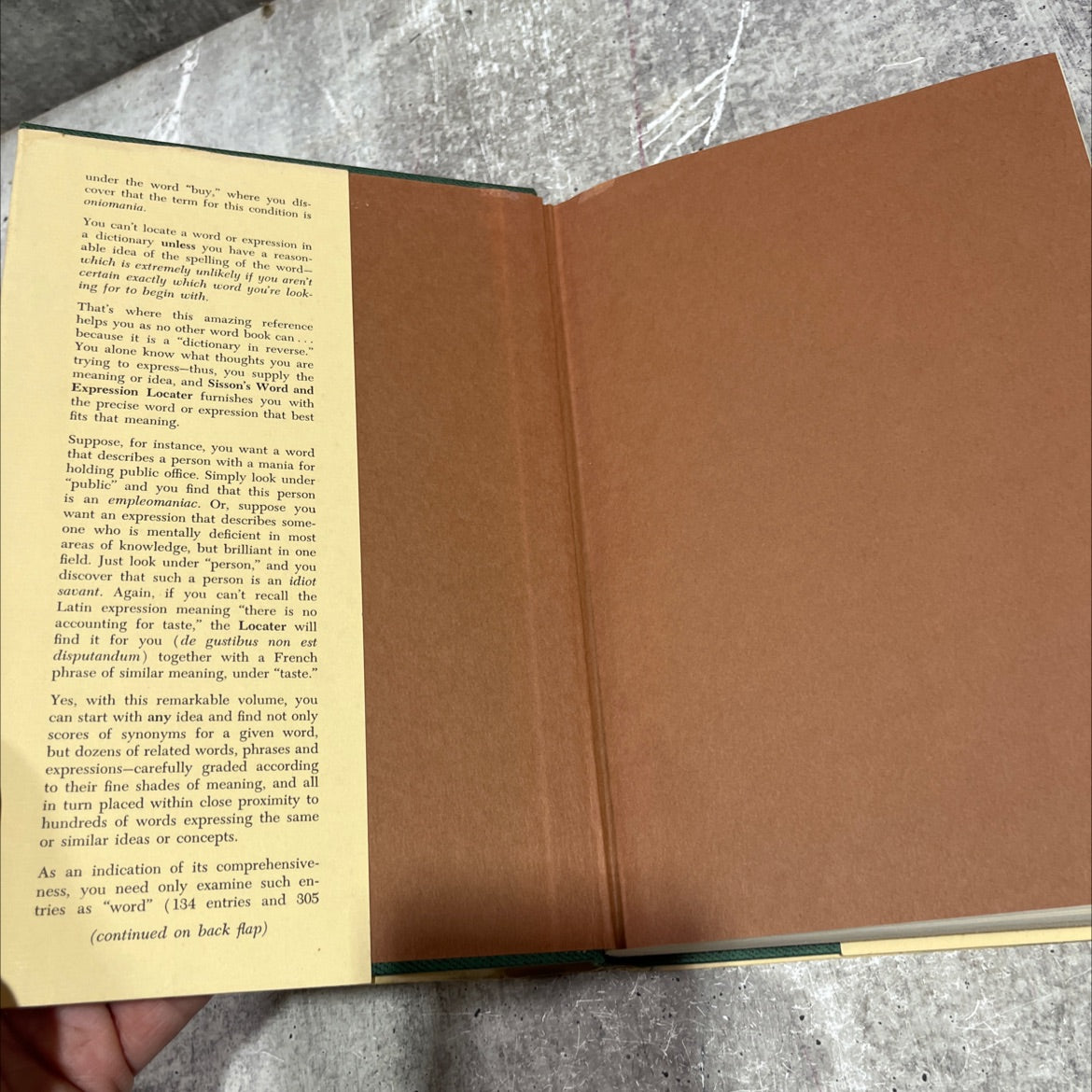 sisson's word and expression locater book, by a. f. sisson, 1977 Hardcover image 4