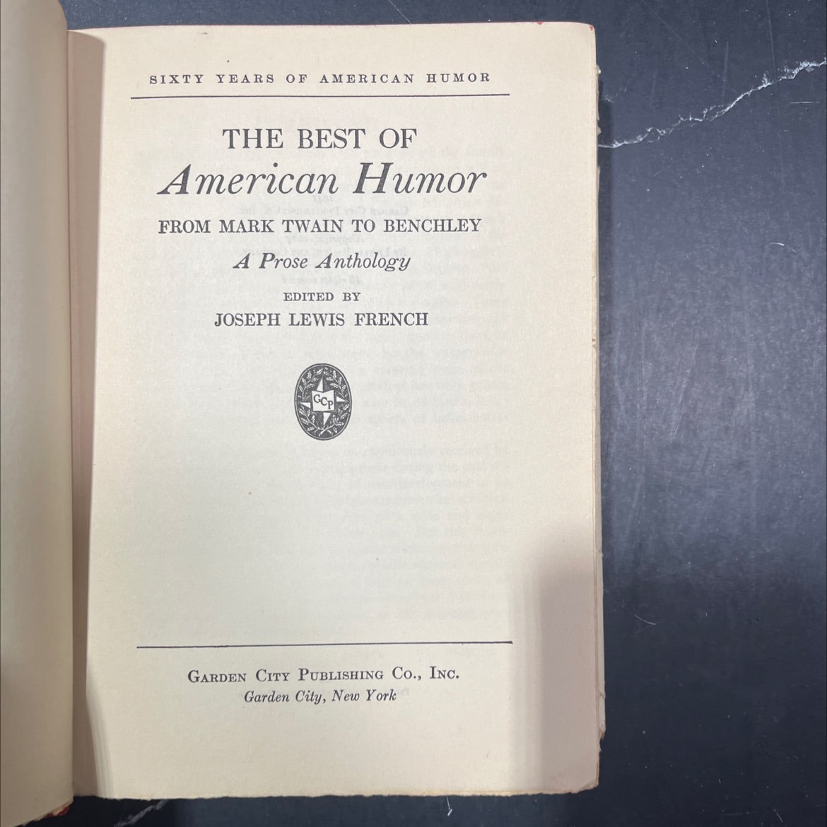sixty years of american humor the best of american humor from mark twain to benchley a prose anthology book, by joseph image 2