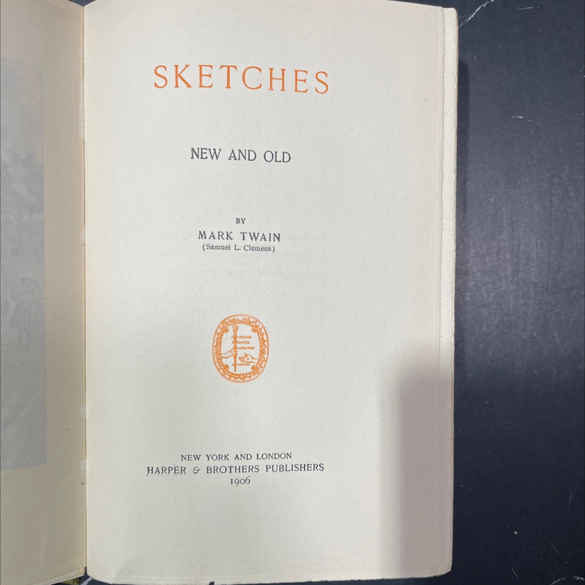 sketches new and old book, by mark twain, 1906 Hardcover image 2