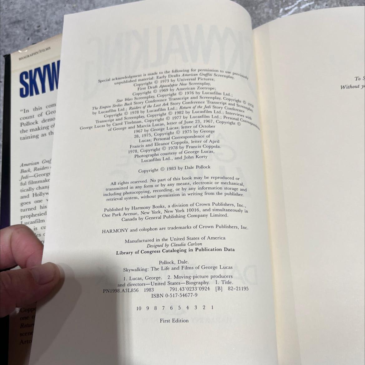 skywalking the life and films of george lucas book, by dale pollock, 1983 Hardcover image 3