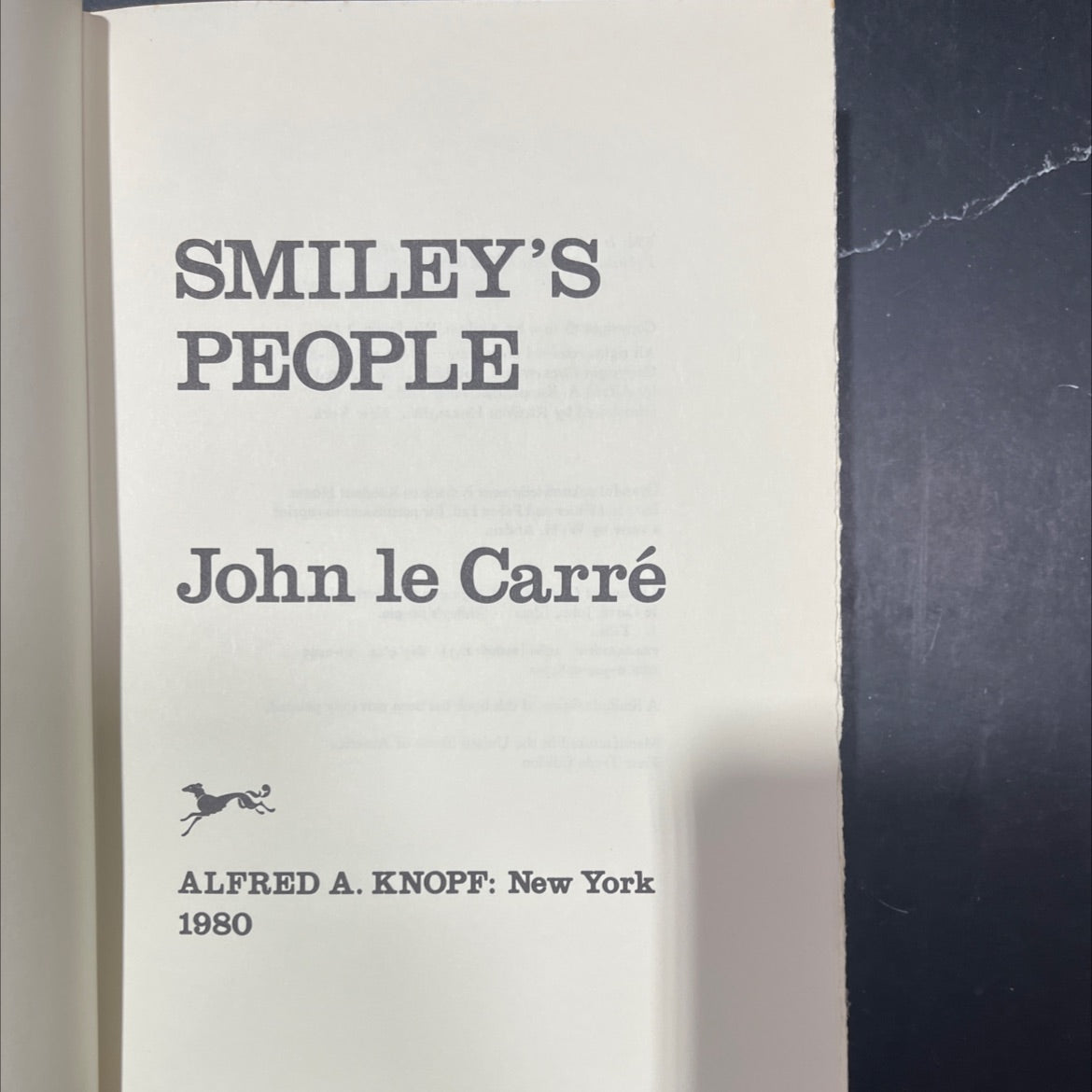 smiley's people book, by John le Carré, 1980 Hardcover image 2