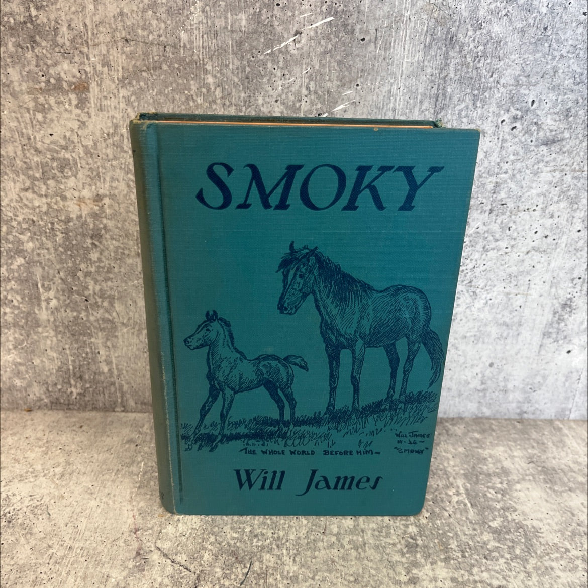 smokey the cowhorse book, by will james, 1926 Hardcover, First Edition, Vintage, Antique image 1