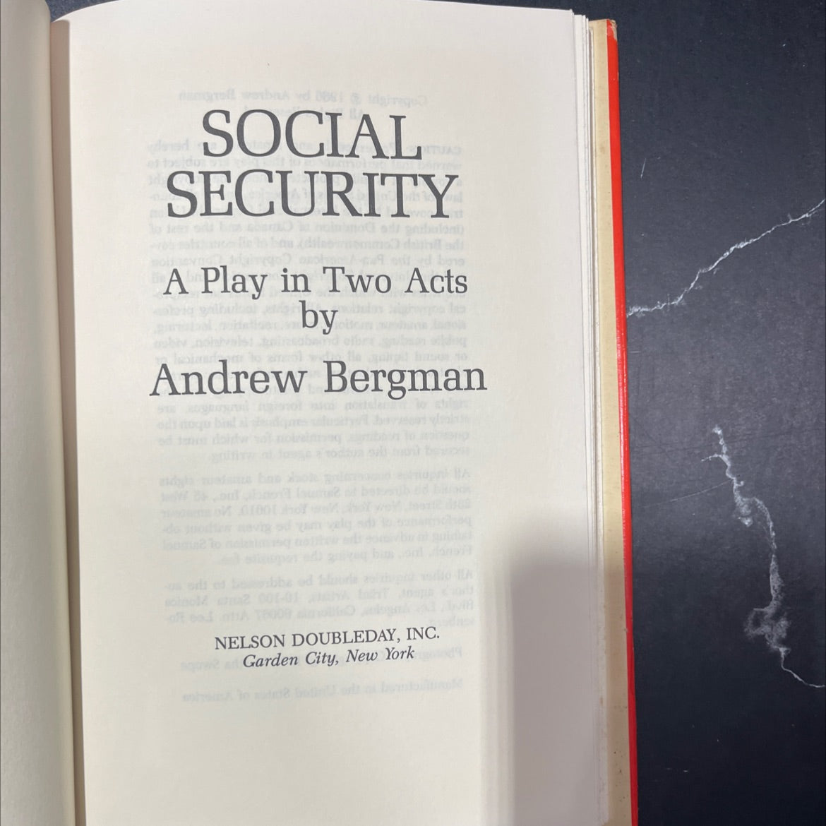 social security book, by Andrew Bergman, 2001 Hardcover image 2