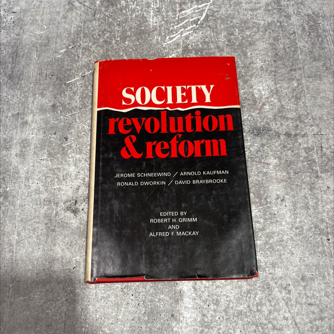 society revolution and reform book, by Robert H. Grimm, Alfred F. MacKay, 1971 Hardcover image 1