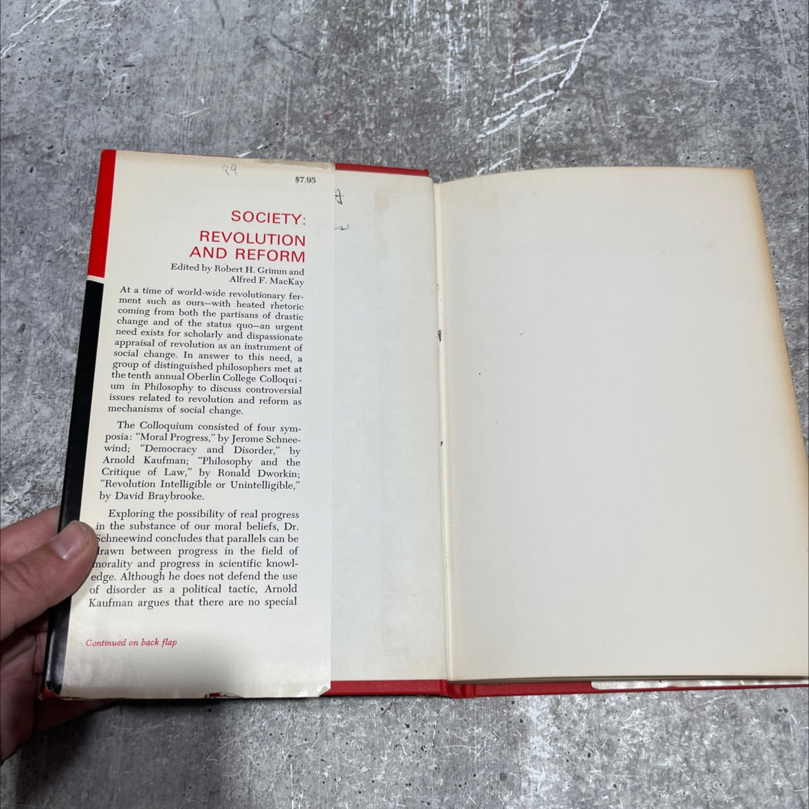 society revolution and reform book, by Robert H. Grimm, Alfred F. MacKay, 1971 Hardcover image 4