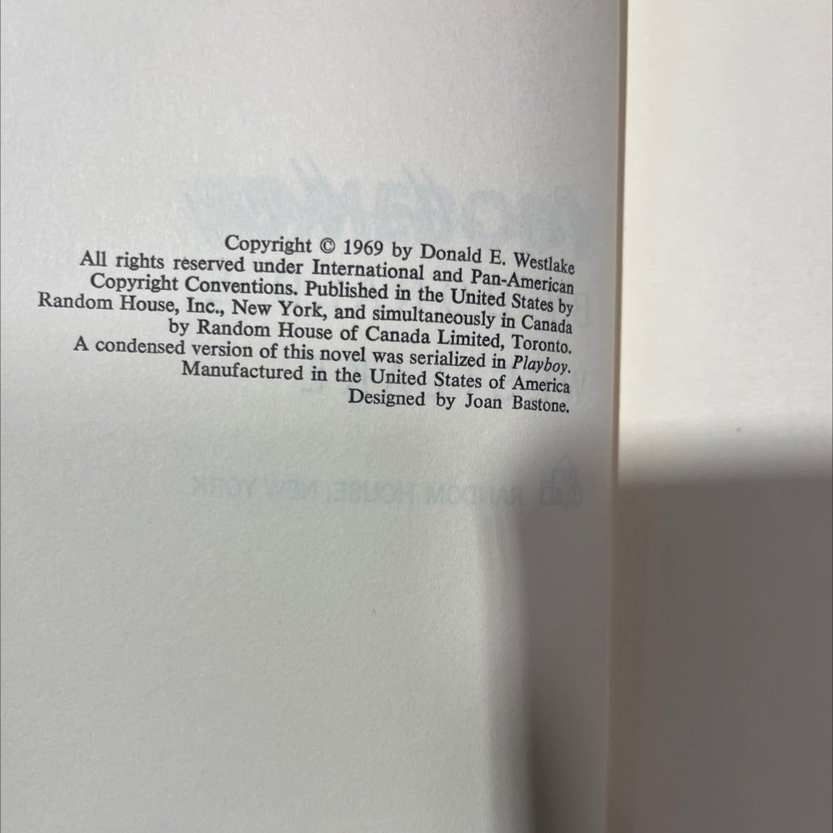 somebody cwes me money book, by donald e. westlake, 1969 Hardcover image 3