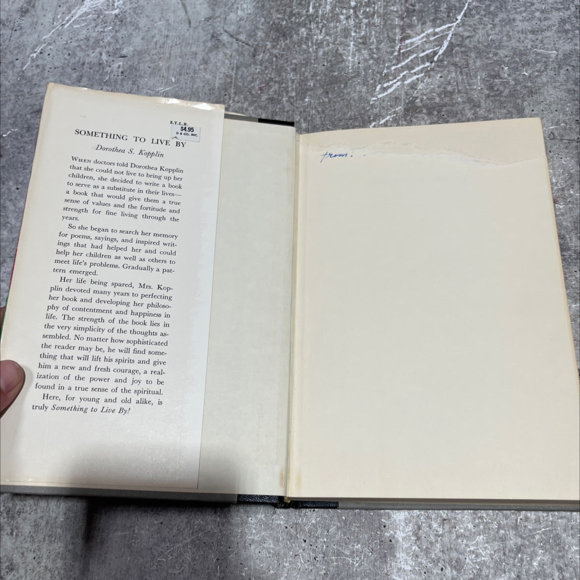 something to live by book, by dorothea s. kopplin, 1970 Hardcover image 4