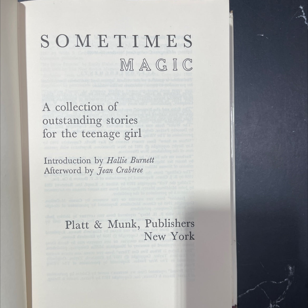 sometimes magic book, by unknown, 1966 Hardcover image 2