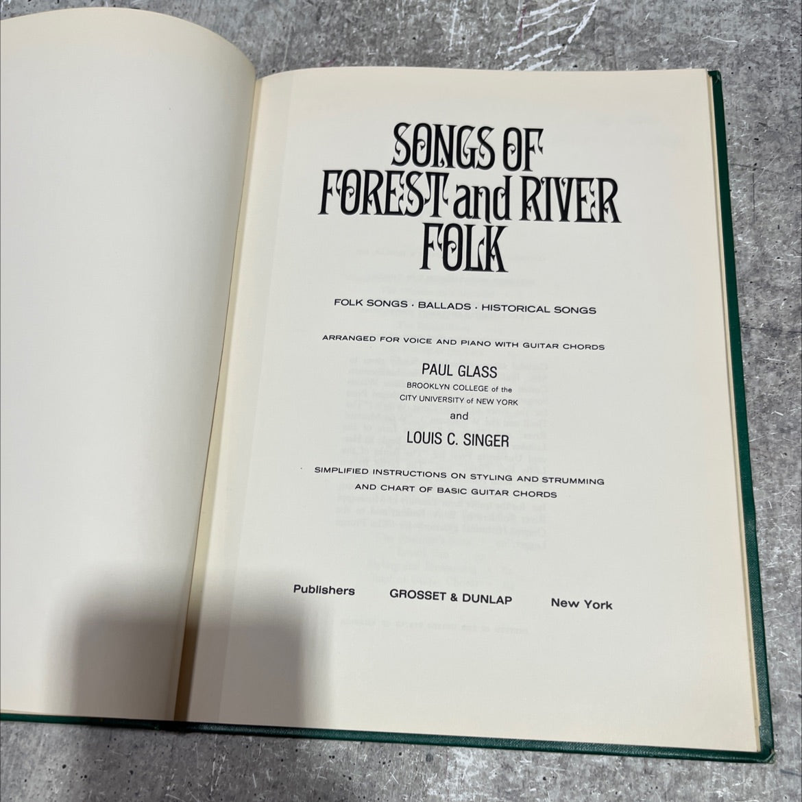 songs of forest and river folk folk songs ballads historical songs arranged for voice and piano with guitar chords image 2