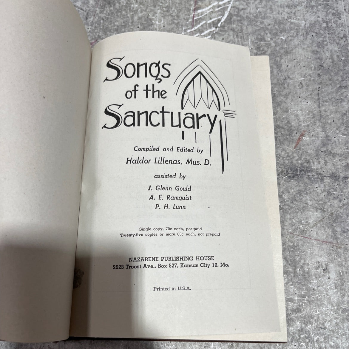 songs of the sanctuary book, by Haldor Lillenas, not stated Hardcover image 2