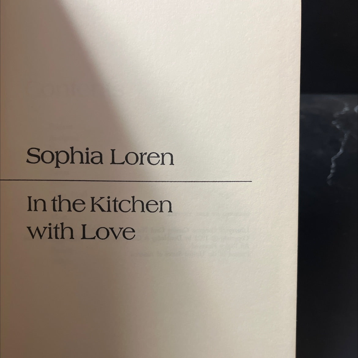 sophia loren in the kitchen with love in cucina con amore book, by sophia loren, 1972 Hardcover image 2