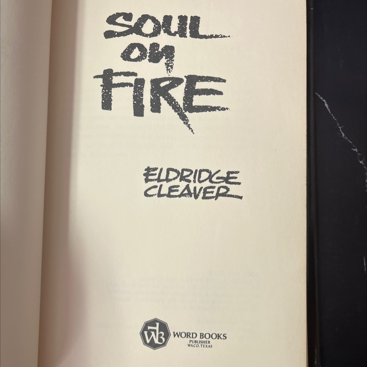 soul on fire book, by Eldridge Cleaver, 1978 Hardcover, Vintage image 2