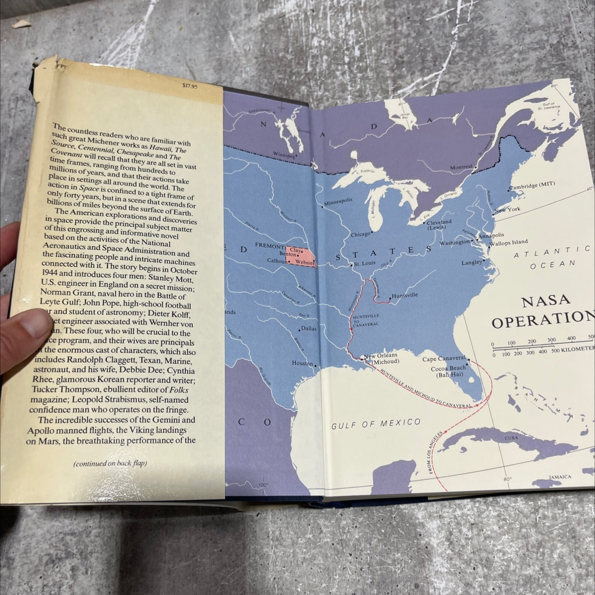 space book, by james a. michener, 1982 Hardcover image 4