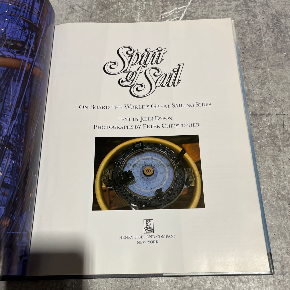 span sail on board the world's great sailing ships book, by John Dyson, 1987 Hardcover image 2