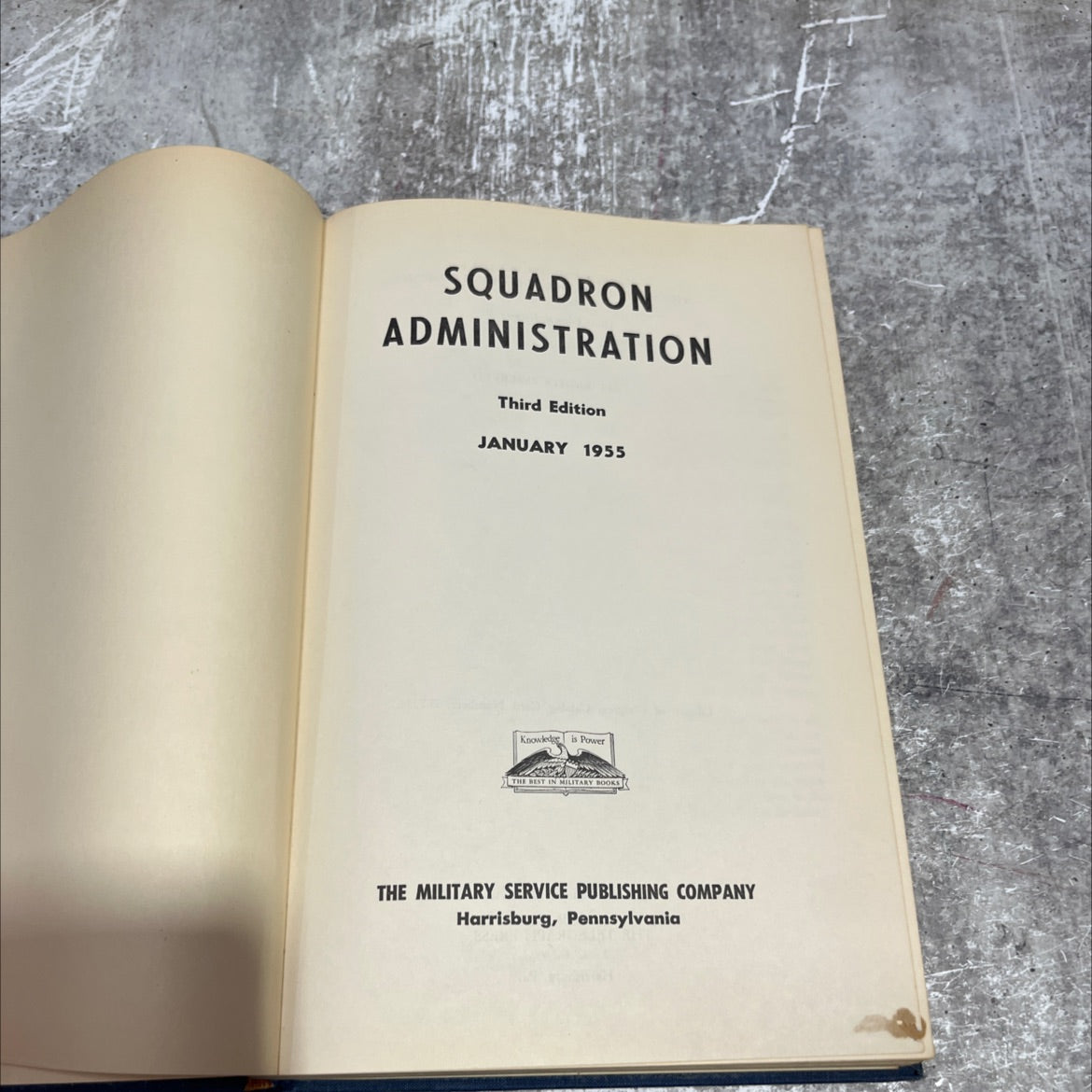 squadron administration book, by unknown, 1955 Hardcover image 2