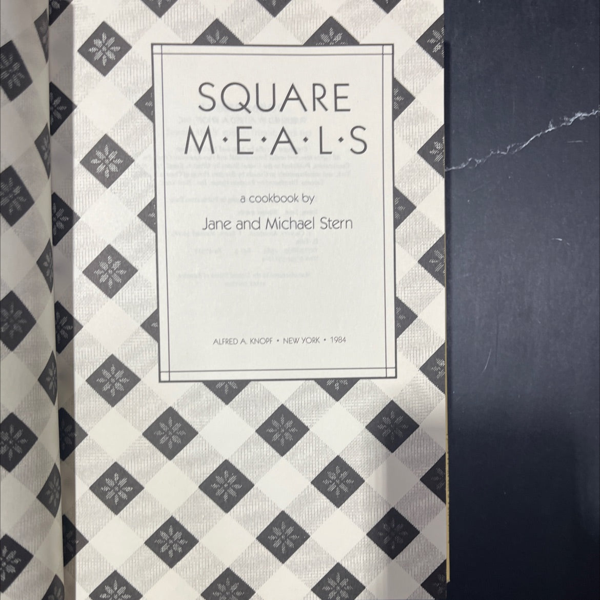 square meals book, by Jane and Michael Stern, 1984 Hardcover image 2