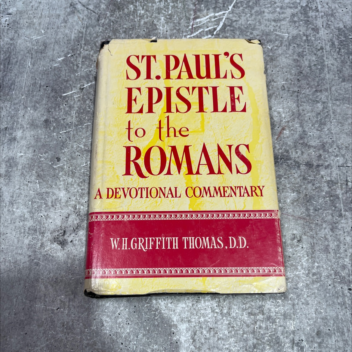 st. paul's epistle to the romans book, by rev. w. h. griffith thomas, d.d., 1970 Hardcover image 1