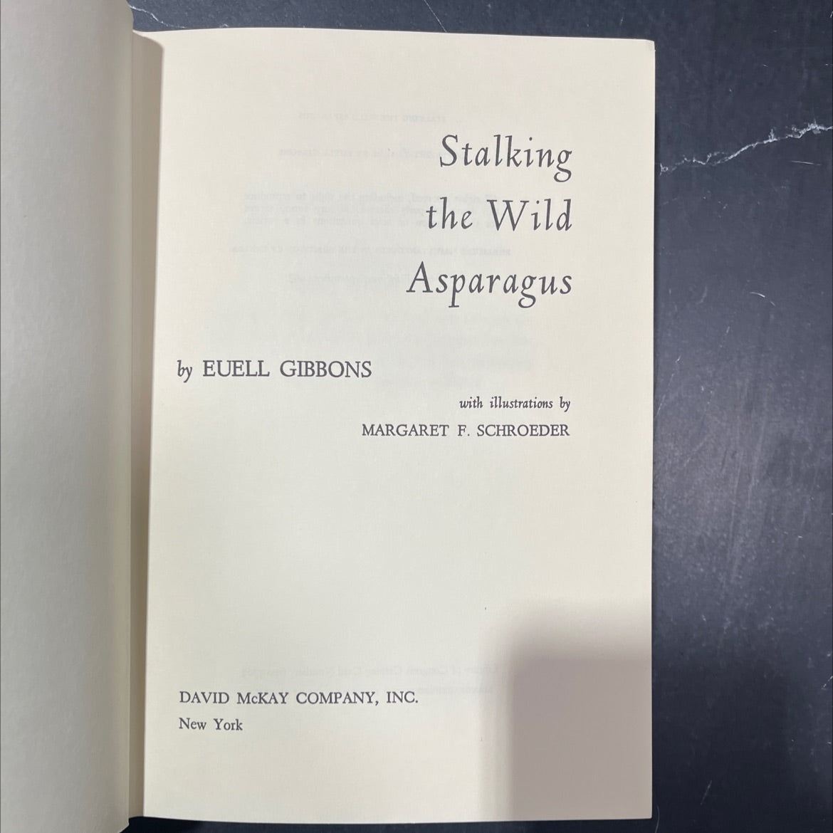 stalking the wild asparagus book, by euell gibbons, 1968 Hardcover image 2