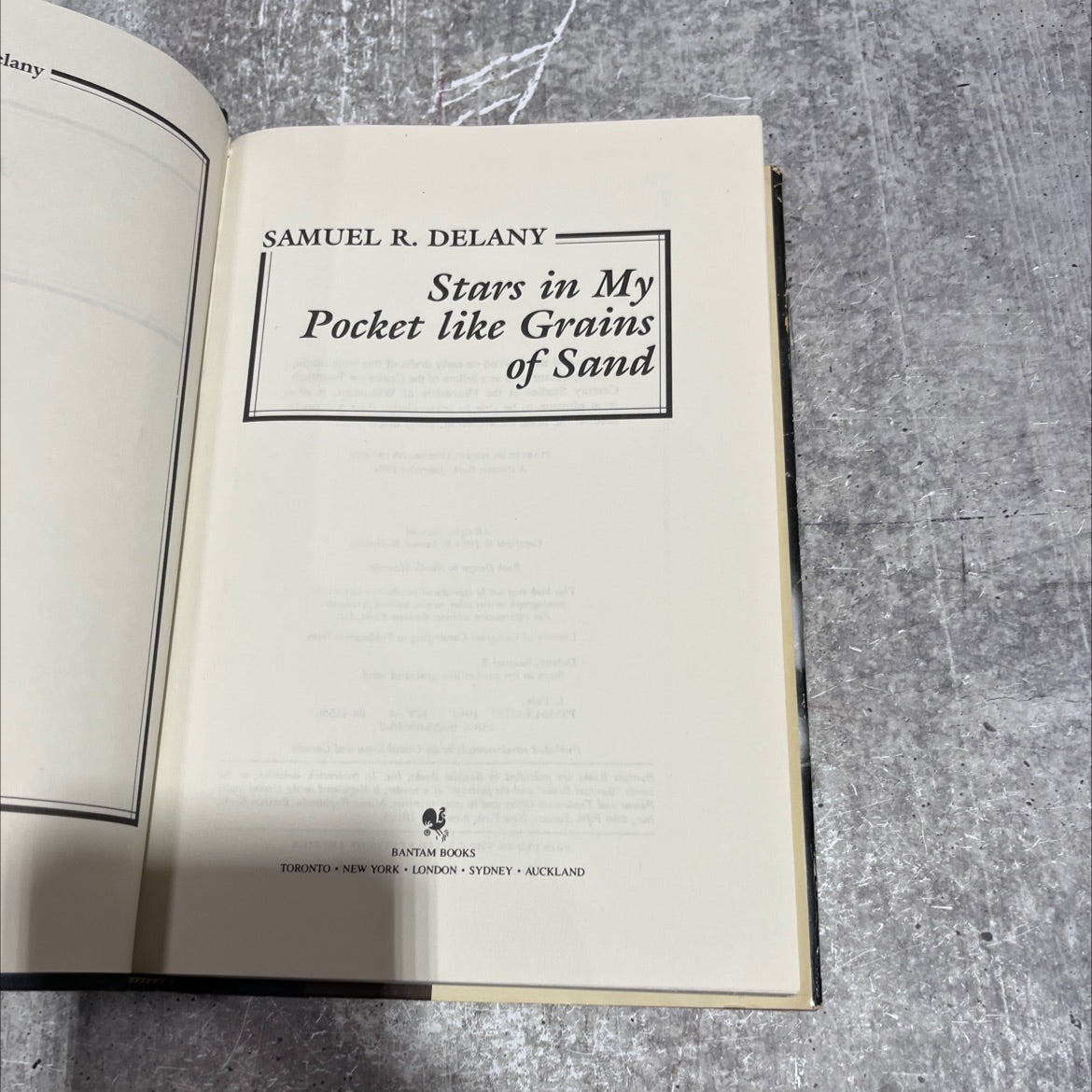 stars in my pocket like grains of sand book, by Samuel R. Delany, 1984 Hardcover image 2
